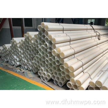 White thickened mining UHMWPE pipe